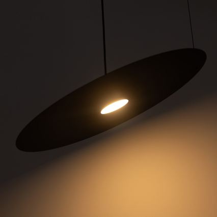Lustre suspenso em cabo PIATTO 1xGX53/15W/230V, Ø 55 cm, preto