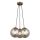 Lustre suspenso em cabo POLINO 3xE27/40W/230V, acabamento em bronze