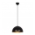 Lustre suspenso em cabo SIVANI 1xE27/40W/230V Ø 30 cm preto/cobre