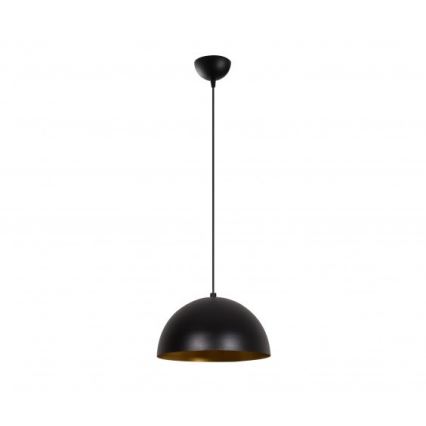 Lustre suspenso em cabo SIVANI 1xE27/40W/230V Ø 30 cm preto/cobre