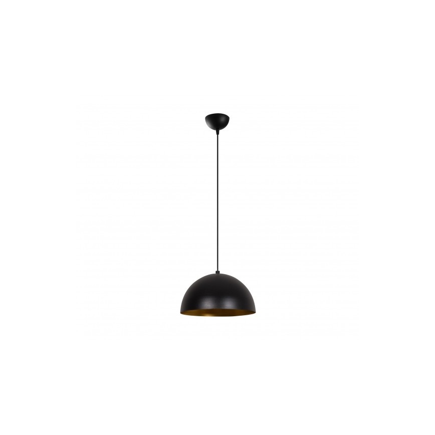 Lustre suspenso em cabo SIVANI 1xE27/40W/230V Ø 30 cm preto/cobre