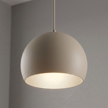 Lustre suspenso em cabo SOOL 1xE27/15W/230V Ø 27 cm bege