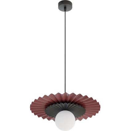 Lustre suspenso em cabo UMBRA 1xG9/8W/230V preto/vermelho