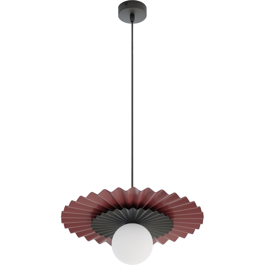 Lustre suspenso em cabo UMBRA 1xG9/8W/230V preto/vermelho