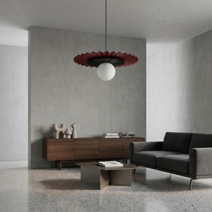 Lustre suspenso em cabo UMBRA 1xG9/8W/230V preto/vermelho