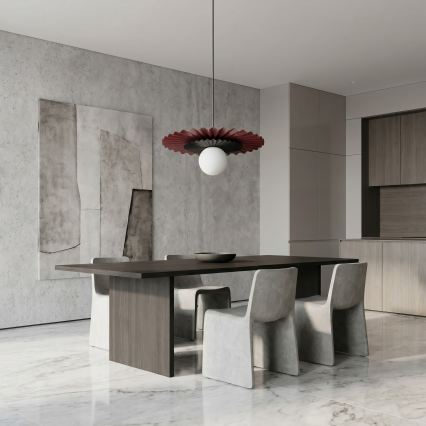 Lustre suspenso em cabo UMBRA 1xG9/8W/230V preto/vermelho