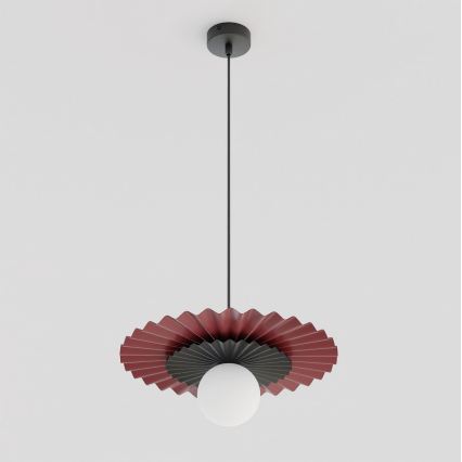 Lustre suspenso em cabo UMBRA 1xG9/8W/230V preto/vermelho