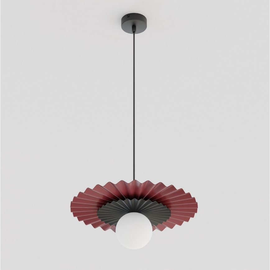 Lustre suspenso em cabo UMBRA 1xG9/8W/230V preto/vermelho