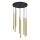 Lustre suspenso em cabo YORU 8xG9/8W/230V latão