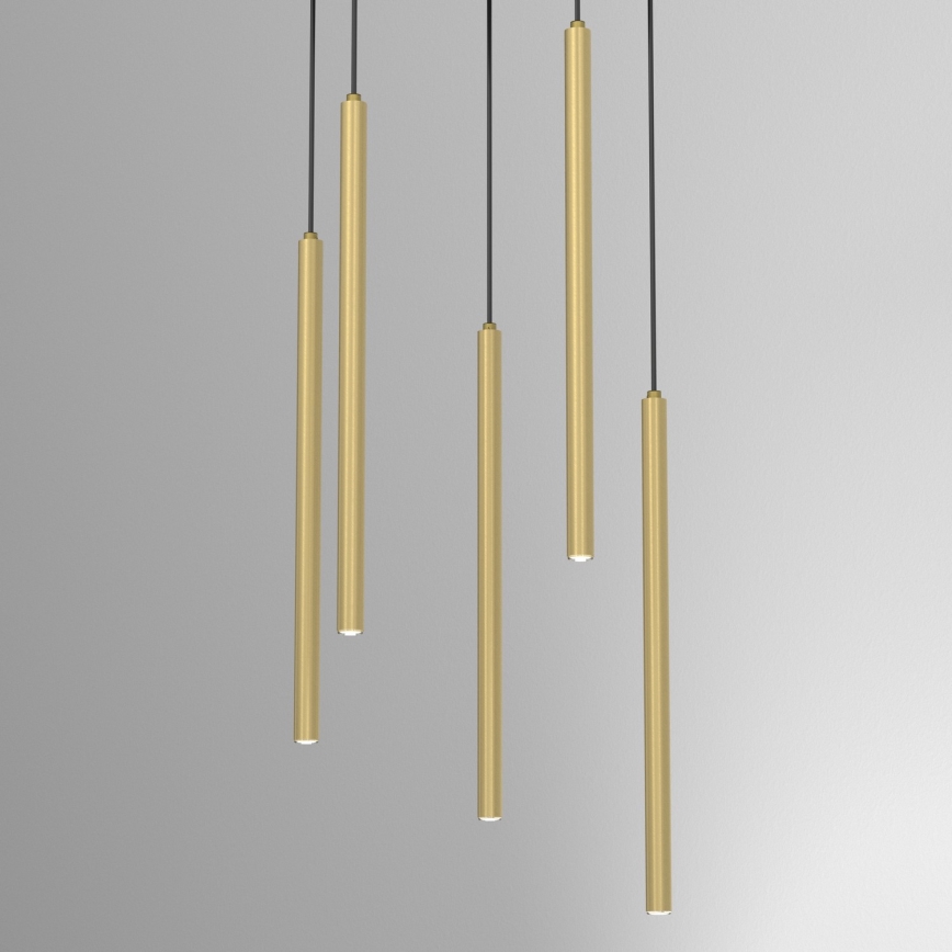 Lustre suspenso em cabo YORU 8xG9/8W/230V latão