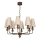 Lustre suspenso em corrente GRENADA 8xE14/15W/230V bege