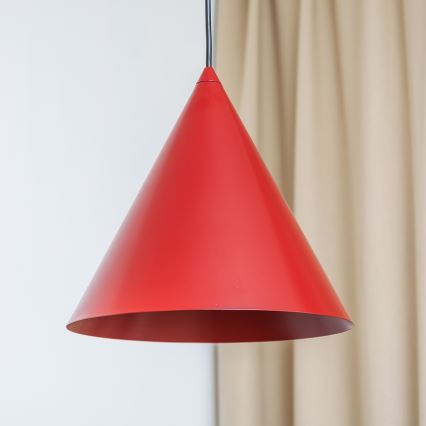 Lustre suspenso ETNA II em cabo 1xE27/15W/230V, Ø 25 cm, vermelho