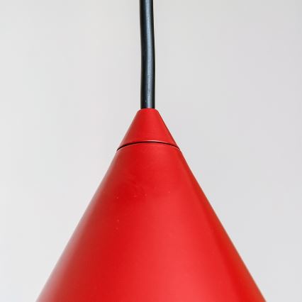 Lustre suspenso ETNA II em cabo 1xE27/15W/230V, Ø 25 cm, vermelho