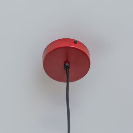 Lustre suspenso ETNA II em cabo 1xE27/15W/230V, Ø 25 cm, vermelho