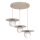 Lustre suspenso FLAT 3xE27/15W/230V bege