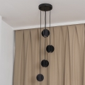 Lustre suspenso GAMBIT 4xGU10/10W/230V preto