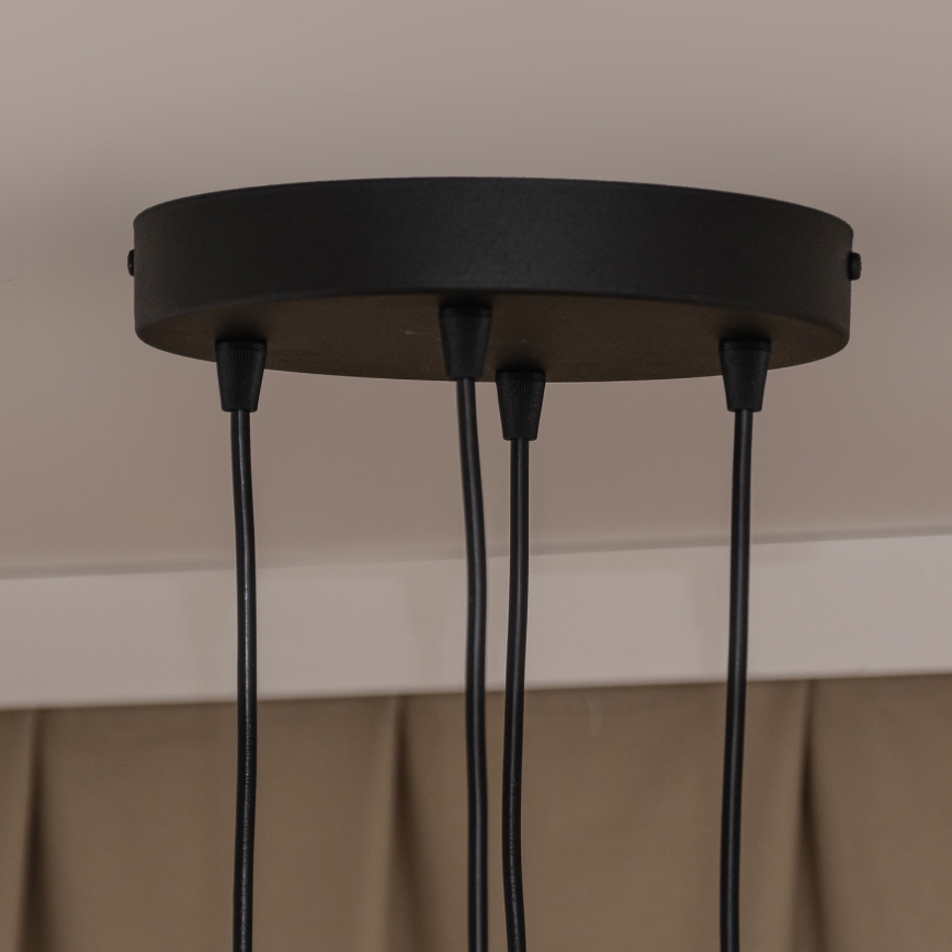 Lustre suspenso GAMBIT 4xGU10/10W/230V preto