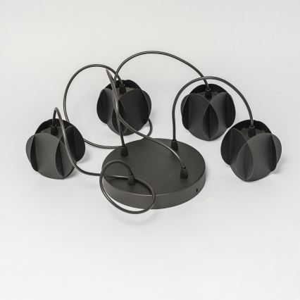 Lustre suspenso GAMBIT 4xGU10/10W/230V preto