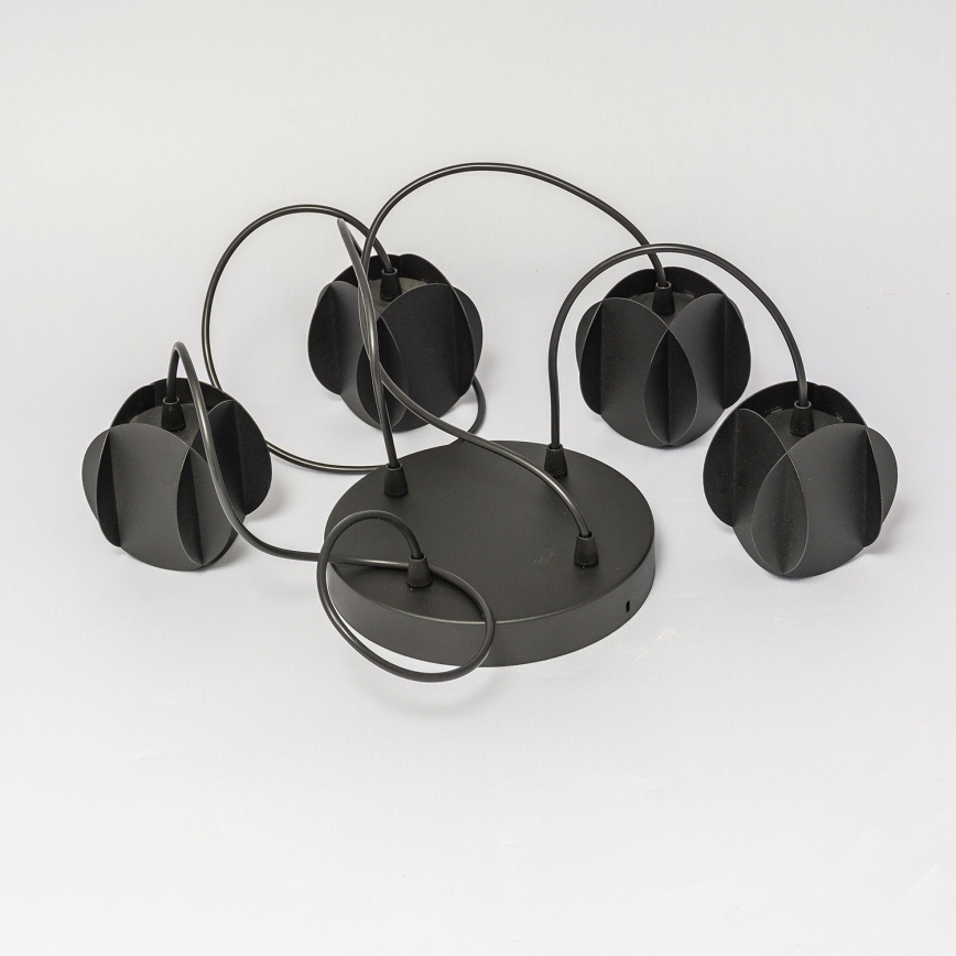 Lustre suspenso GAMBIT 4xGU10/10W/230V preto