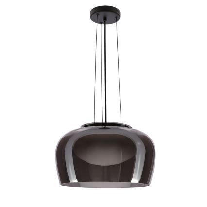 Lustre suspenso INSIEME 1xGX53/10W/230V Ø 38 cm, preto fumê