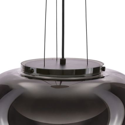 Lustre suspenso INSIEME 1xGX53/10W/230V Ø 38 cm, preto fumê