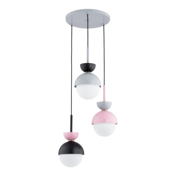 Lustre suspenso IRSA 3xE27/15W/230V multicolorido