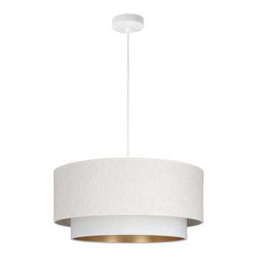 Lustre suspenso NATIA 1xE27/60W/230V Ø 45 cm branco