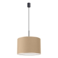 Lustre suspenso NEVIA com cabo, 1xE27/15W/230V, diâmetro 40 cm, taupe