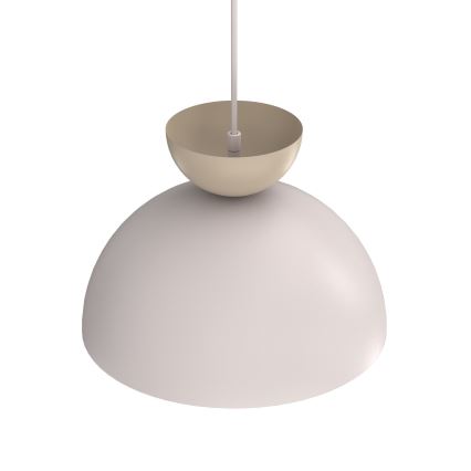Lustre suspenso NEVIS com cabo 1xE27/15W/230V Ø 29 cm creme