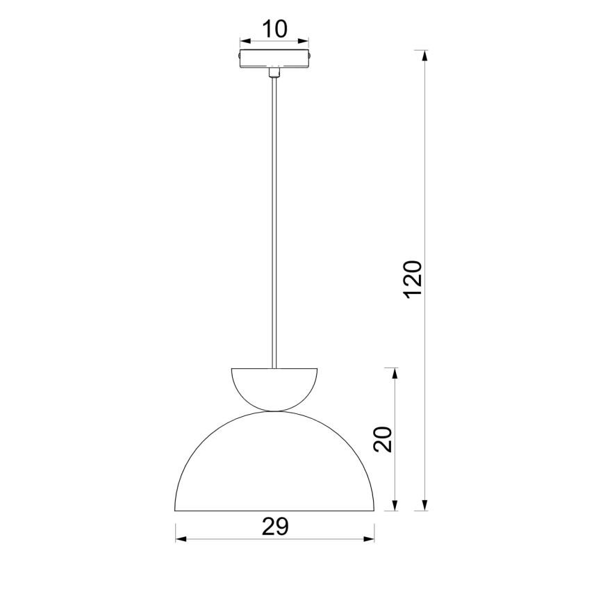 Lustre suspenso NEVIS com cabo 1xE27/15W/230V Ø 29 cm creme