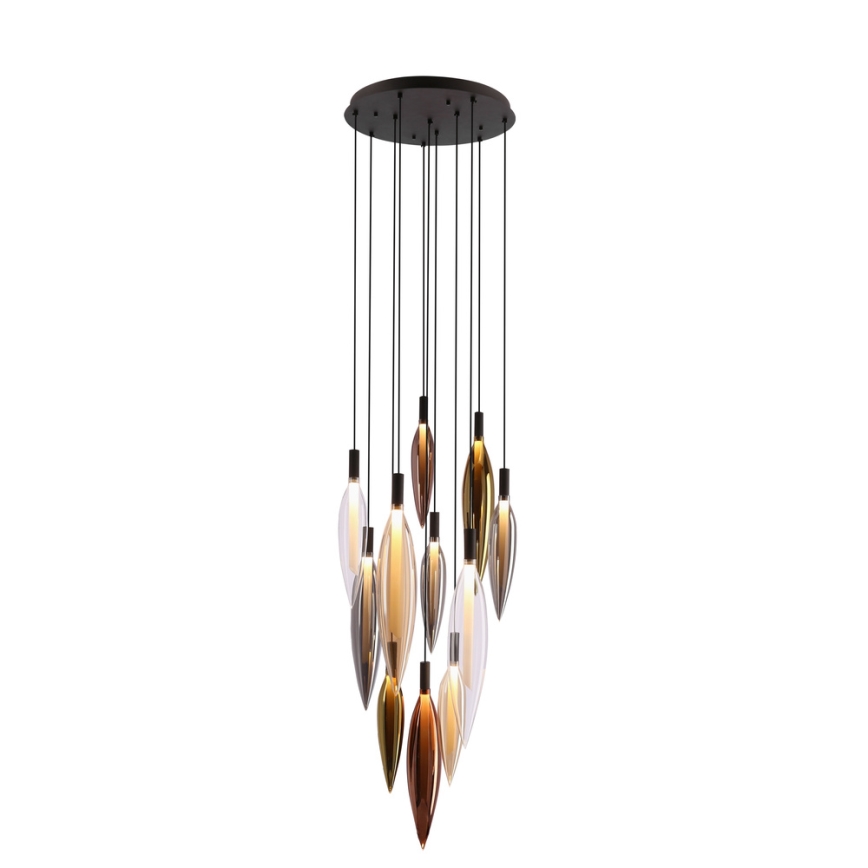 Lustre suspenso NORDIC 11xG9/5W/230V preto