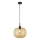 Lustre suspenso por cabo ALAN 1xE27/40W/230V bege fumado/preto