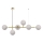 Lustre suspenso por cabo ALISA 6xE14/40W/230V dourado
