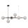 Lustre suspenso por cabo ALISA, 6xE14/40W/230V, preto