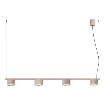 Lustre suspenso por cabo AURA 4xGX53/10W/230V taupe