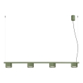 Lustre suspenso por cabo AURA 4xGX53/10W/230V verde
