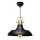Lustre suspenso por cabo AYD 1xE27/40W/230V preto/dourado