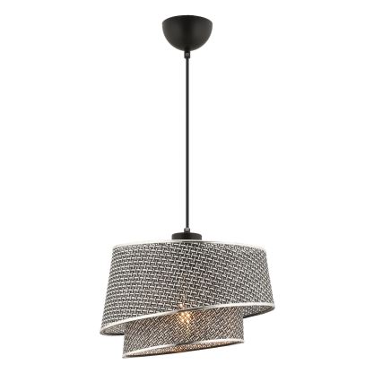 Lustre suspenso por cabo BARETTE 1xE27/60W/230V cinzento/cromo brilhante