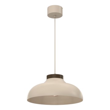 Lustre suspenso por cabo BASCA 1xE27/15W/230V bege/castanho
