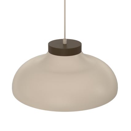 Lustre suspenso por cabo BASCA 1xE27/15W/230V bege/castanho