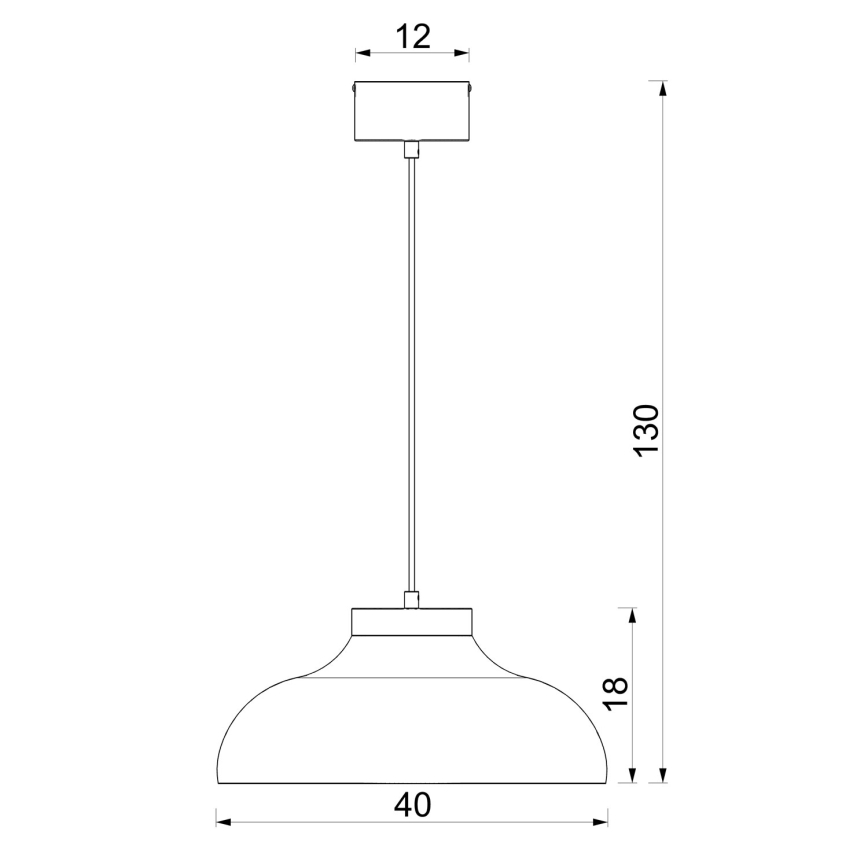 Lustre suspenso por cabo BASCA 1xE27/15W/230V bege/castanho
