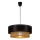 Lustre suspenso por cabo BORHO 1xE27/60W/230V diâmetro 40 cm preto/juta
