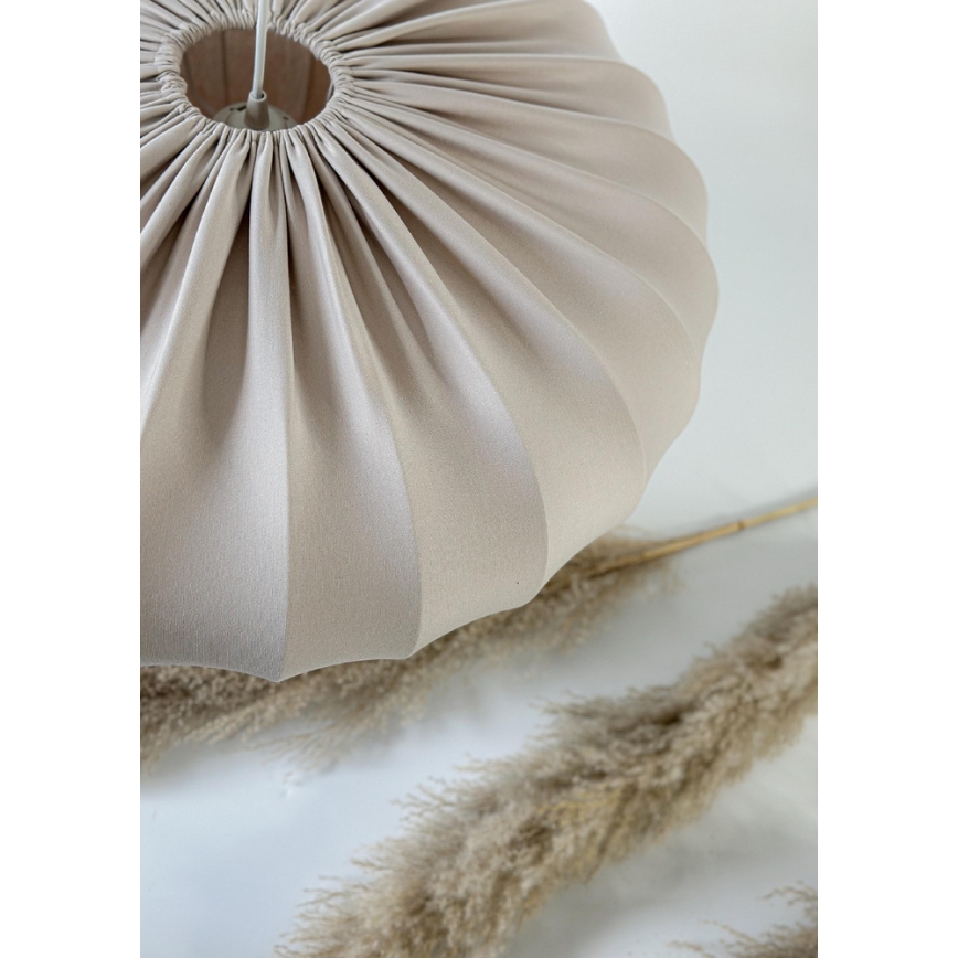 Lustre suspenso por cabo CAFEE 1xE27/40W/230V, diâmetro 52 cm, bege