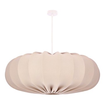 Lustre suspenso por cabo CAFEE 1xE27/40W/230V, diâmetro 66 cm, bege