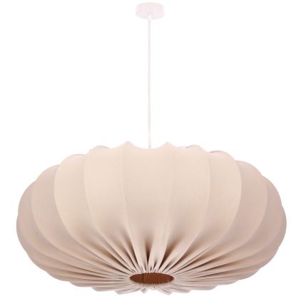 Lustre suspenso por cabo CAFEE 1xE27/40W/230V, diâmetro 66 cm, bege