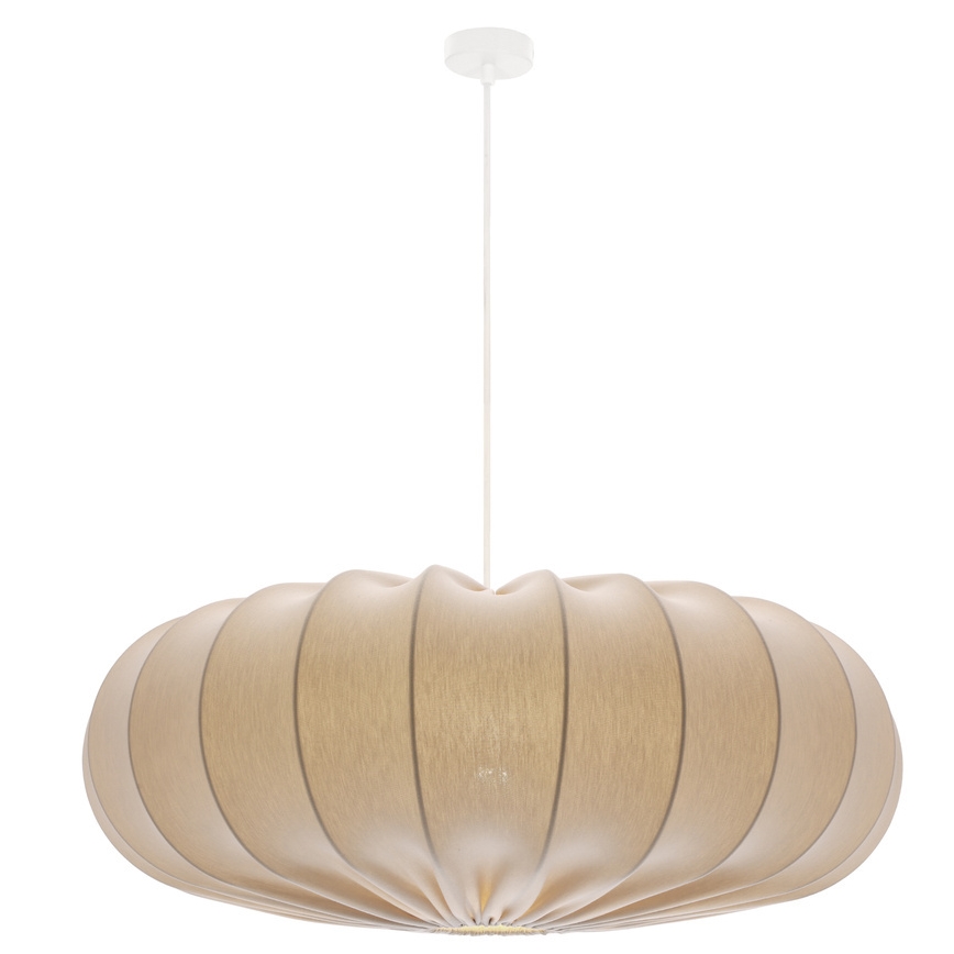Lustre suspenso por cabo CAFEE 1xE27/40W/230V, diâmetro 66 cm, bege