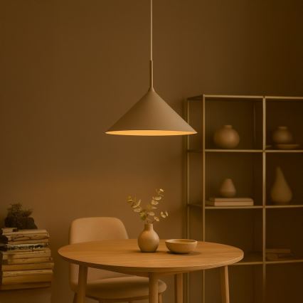 Lustre suspenso por cabo CAPITAL 1xGX53/15W/230V, diâmetro 46 cm, bege