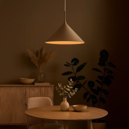 Lustre suspenso por cabo CAPITAL 1xGX53/15W/230V, diâmetro 46 cm, bege
