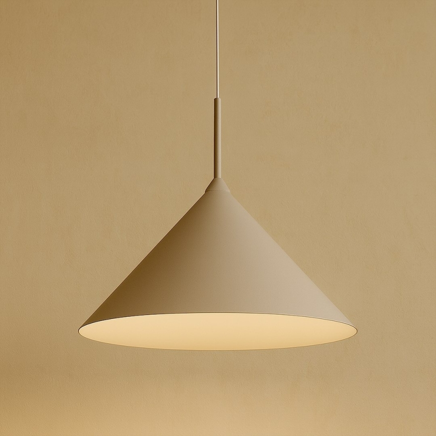 Lustre suspenso por cabo CAPITAL, 1xGX53/15W/230V, diâmetro 46 cm, cor taupe