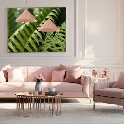 Lustre suspenso por cabo CAPITAL 1xGX53/15W/230V, diâmetro 46 cm, ouro rosé